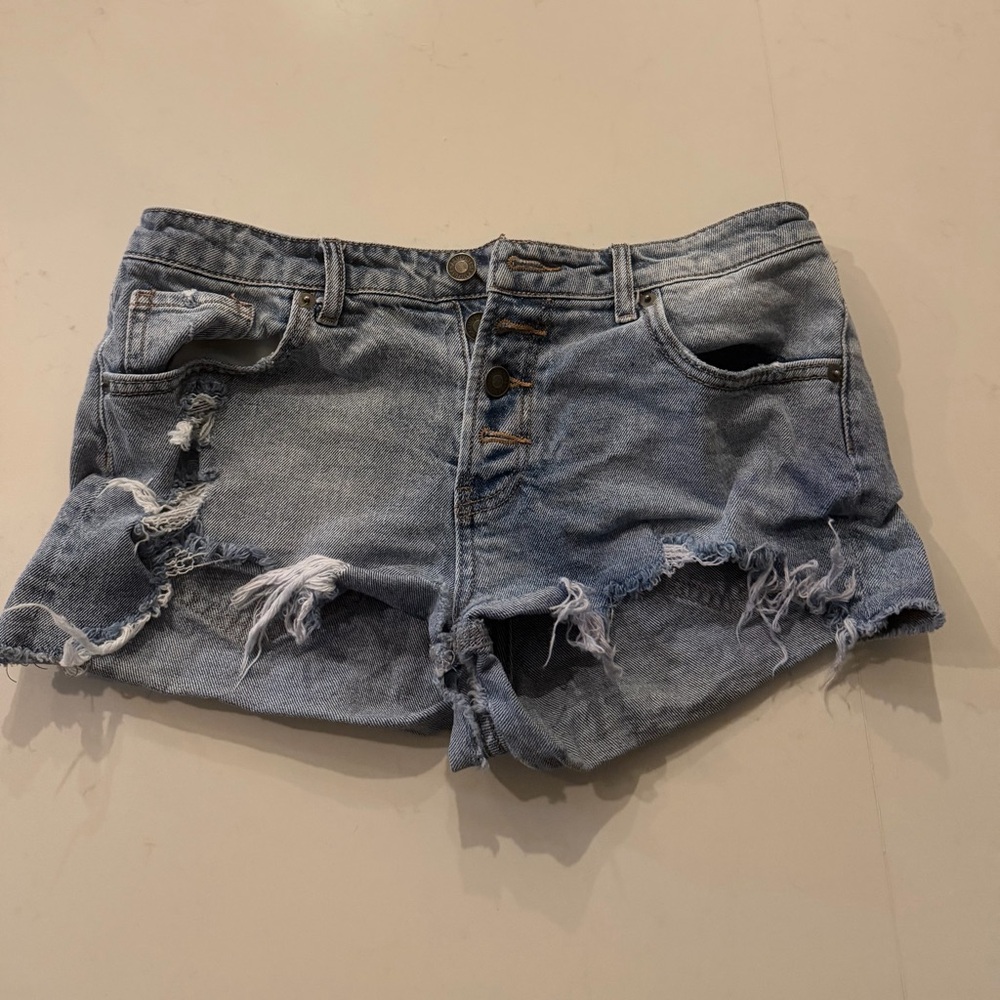 Distressed Denim Women Shorts